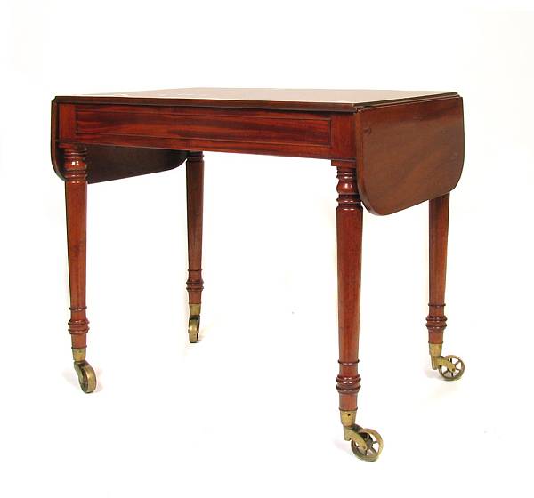 Appraisal: A Regency mahogany tea trolley height in width in closed