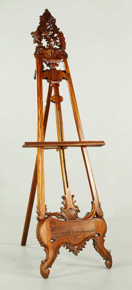 Appraisal: - th C French Style Mahogany Easel th century French