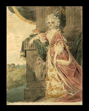 Appraisal: SAMUEL SHELLEY - COUNTESS OF KINMOUTH Watercolor and pencil on