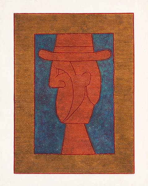 Appraisal: Rufino Tamayo Mexican - Perfil con Sombrero P Mixograph printed