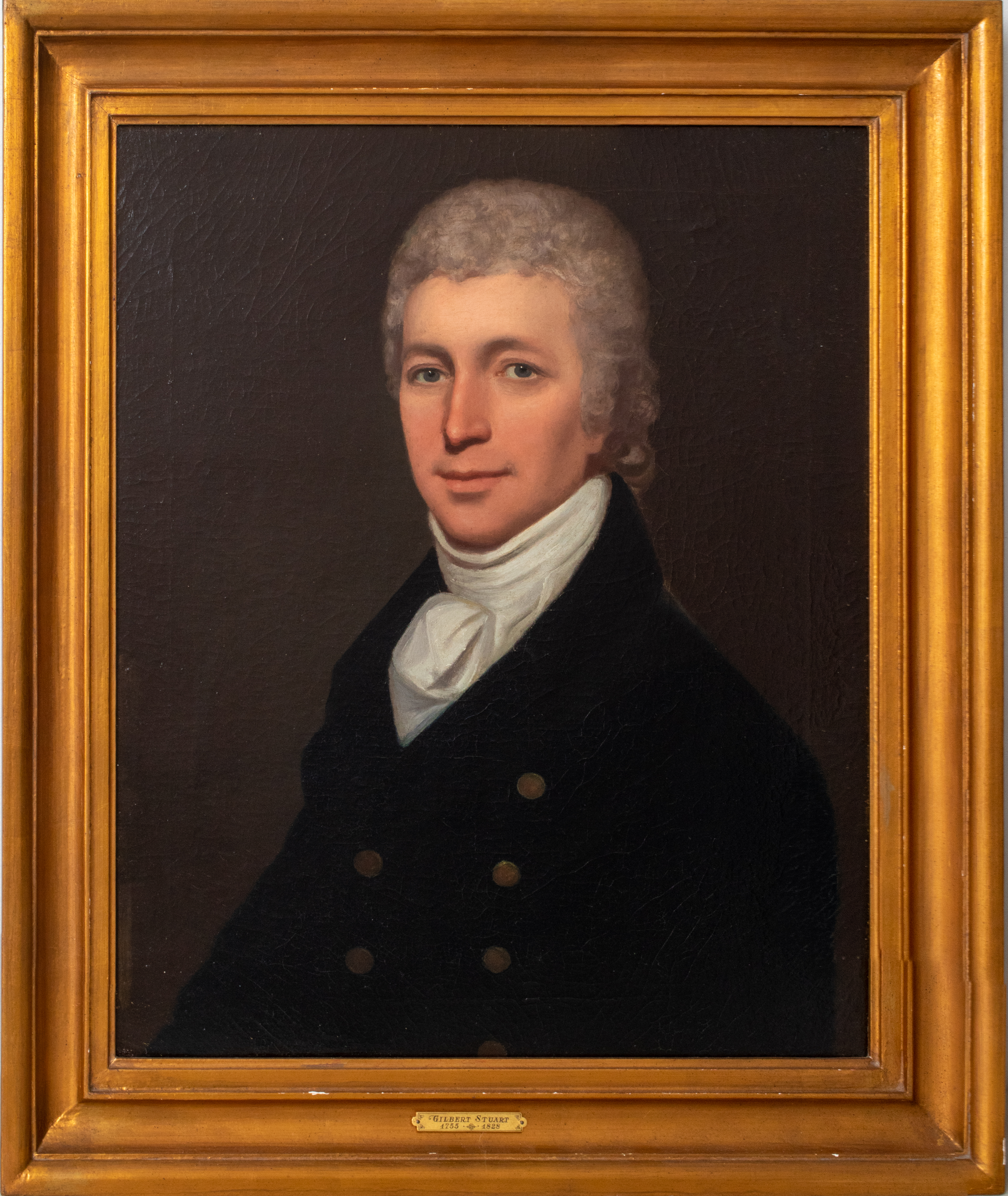 Appraisal: GILBERT STUART ATTR PORTRAIT OF A GENTLEMAN OIL Gilbert Stuart