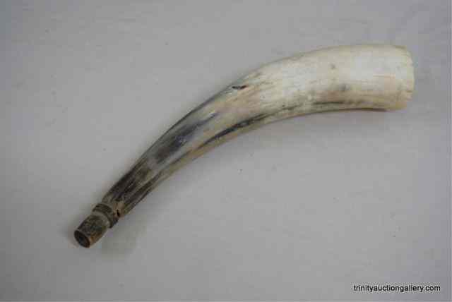 Appraisal: Primitive '' Cow Horn Hunters Dog Calling Horn This is