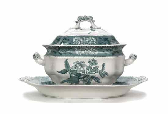 Appraisal: An English Transfer Decorated Covered Soup Tureen and Undertray Copeland