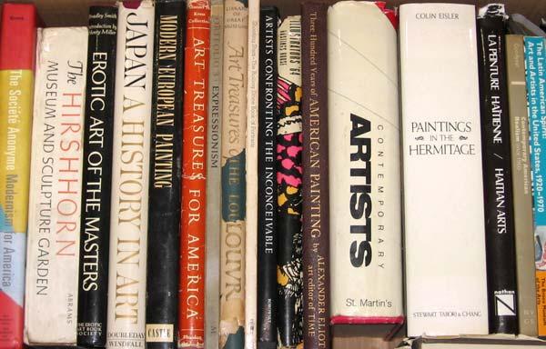 Appraisal: ART BOOKS Box lot of fifty-one books including surveys on