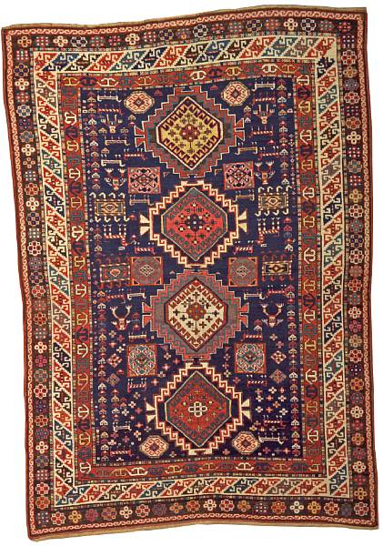 Appraisal: A Kazak rug size approximately ft in x ft in