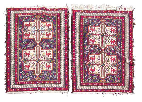 Appraisal: Sale Lot A Pair of Tribal Rugs th century Each