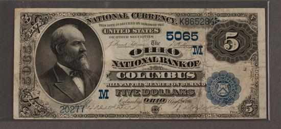 Appraisal: United States National Bank Note Second Charter date back signed