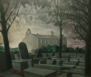 Appraisal: John Bold - - 'Haworth Parsonage' oil on canvas signed