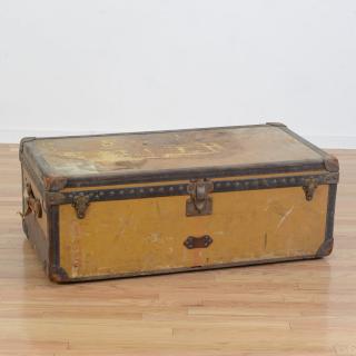 Appraisal: Vintage Louis Vuitton steamer trunk Vintage Louis Vuitton steamer trunk