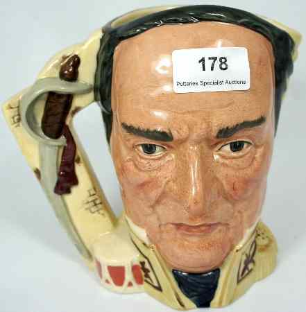 Appraisal: Royal Doulton Large Double Sided Character Jug The Battle of