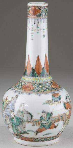 Appraisal: Japanese Sake Bottle Kutani th century hand decorated with scenes