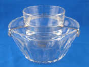 Appraisal: A Baccarat glass caviar dish factory marks on outer and