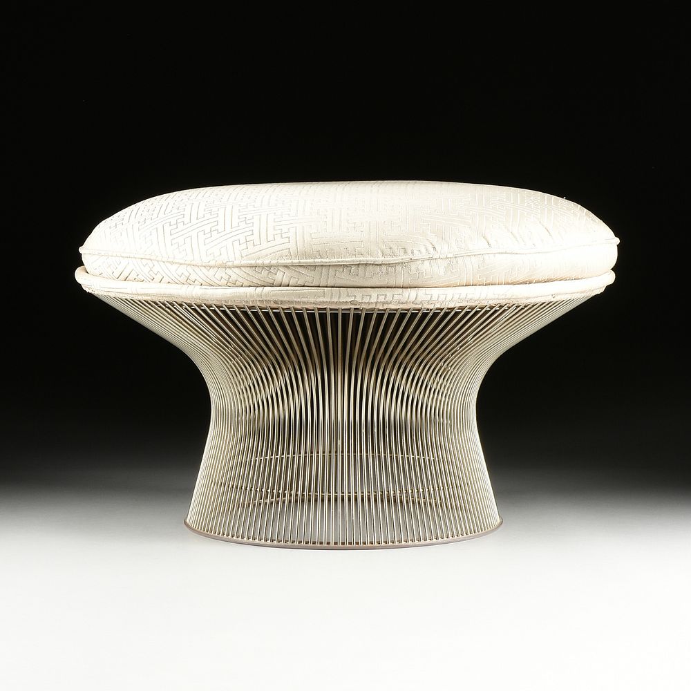 Appraisal: WARREN PLATNER American - AN OTTOMAN Platner Ottoman KNOLL INTERNATIONAL