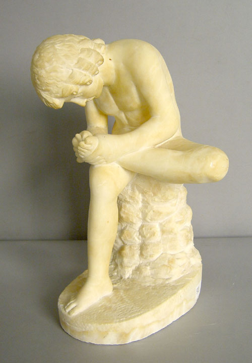 Appraisal: Alabaster nude statue h