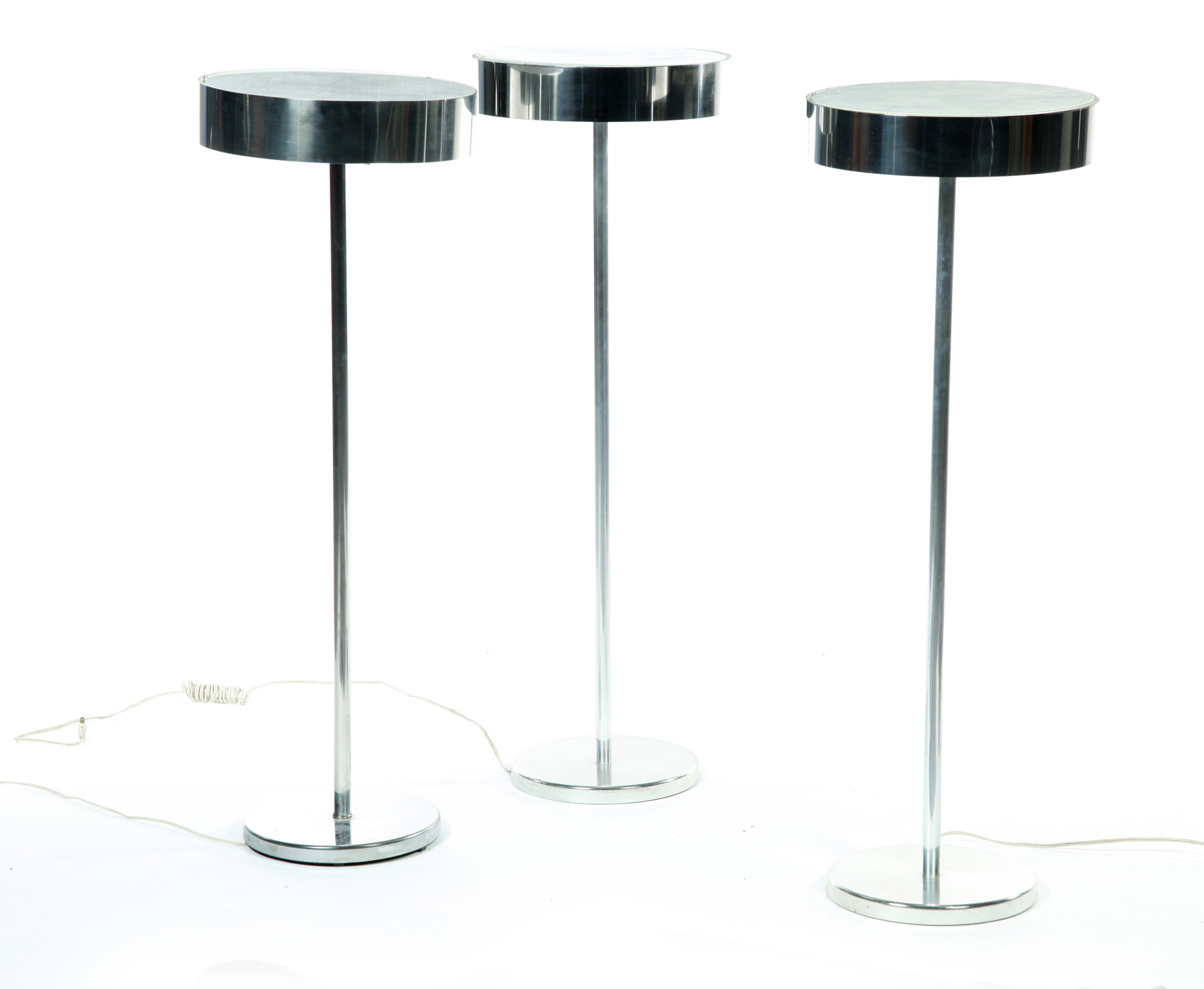 Appraisal: GROUP OF THREE FLOOR LAMPS IN THE MANNER OF MAX