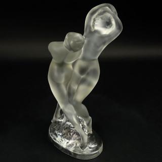 Appraisal: Lalique Crystal Deux Danseurs Figurine Lalique Crystal Deux Danseurs Figurine