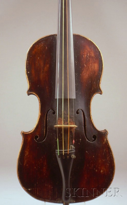 Appraisal: German Violin Neuner Hornsteiner Mittenwald c labeled NEUNER HORNSTEINER MITTENWALD