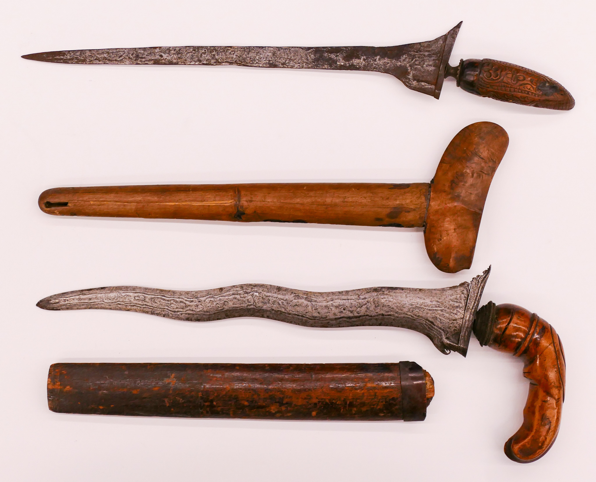 Appraisal: pc Indonesian th Cent Kris Small Daggers '' and ''