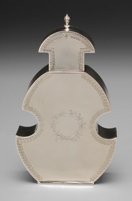 Appraisal: Sterling Tea Box American late th early th century violin