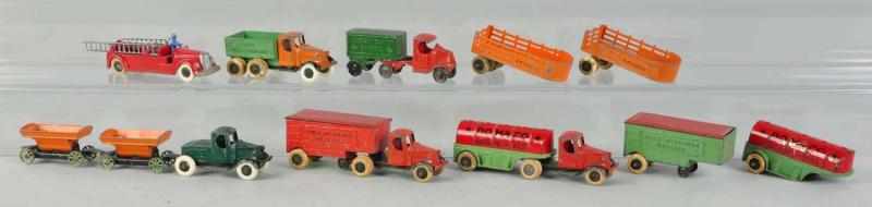 Appraisal: Lot of Tootsietoy Other Diecast Vehicles Includes five Tootsietoy truck