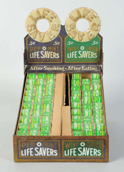 Appraisal: Life Saver's Tin Stone Display Rack Has moderate to heavy