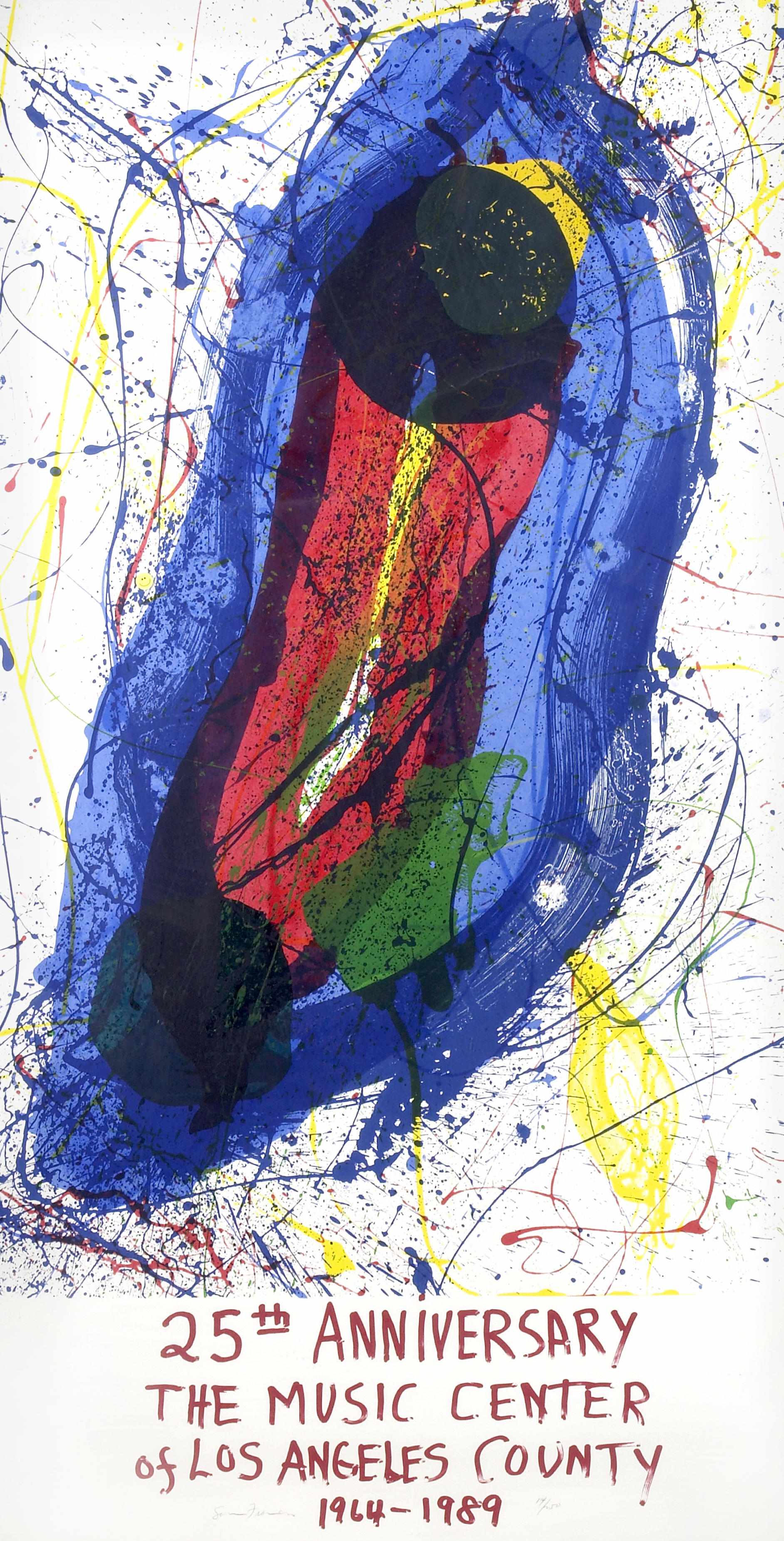 Appraisal: Sam Francis American - Untitled th Anniversary The Music Center