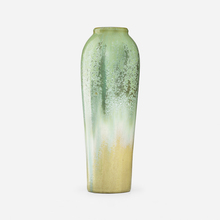 Appraisal: Fulper Pottery TALL VASE USA - Cucumber Crystalline-glazed earthenware h