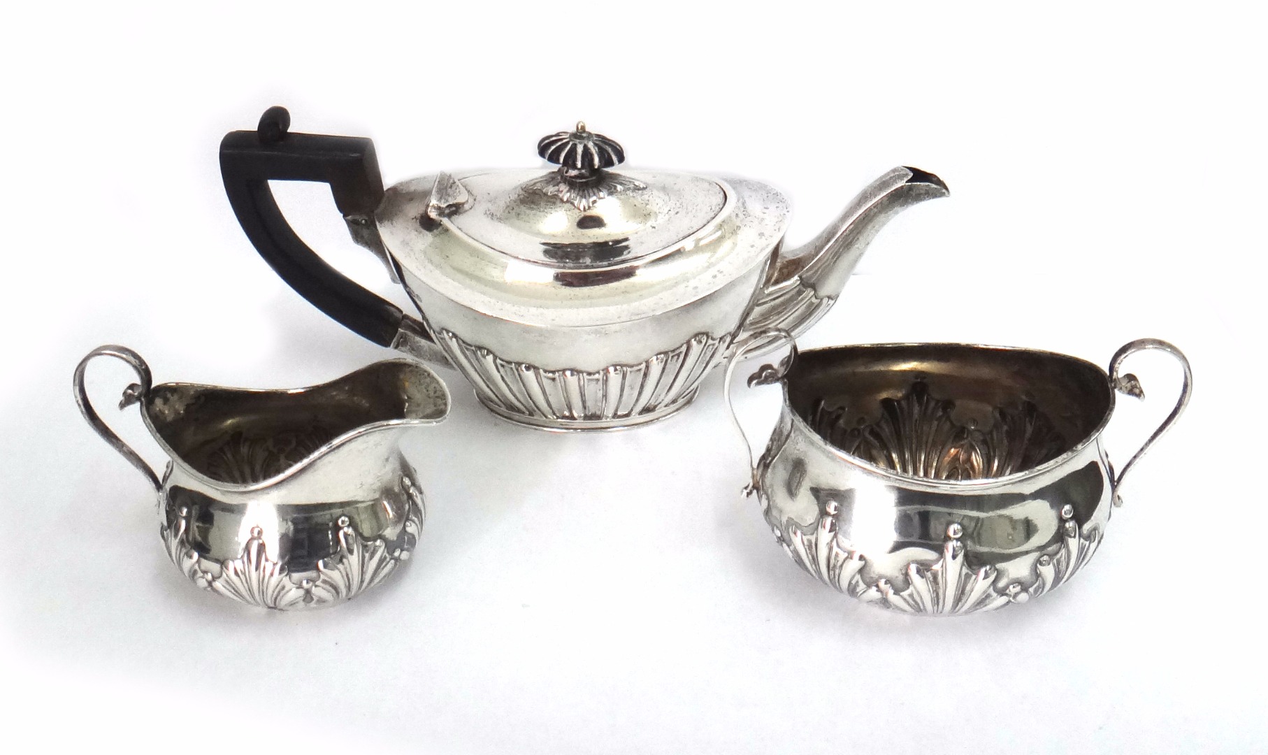 Appraisal: A bachelors late Victorian silver teapot James Deakin Sons Sheffield