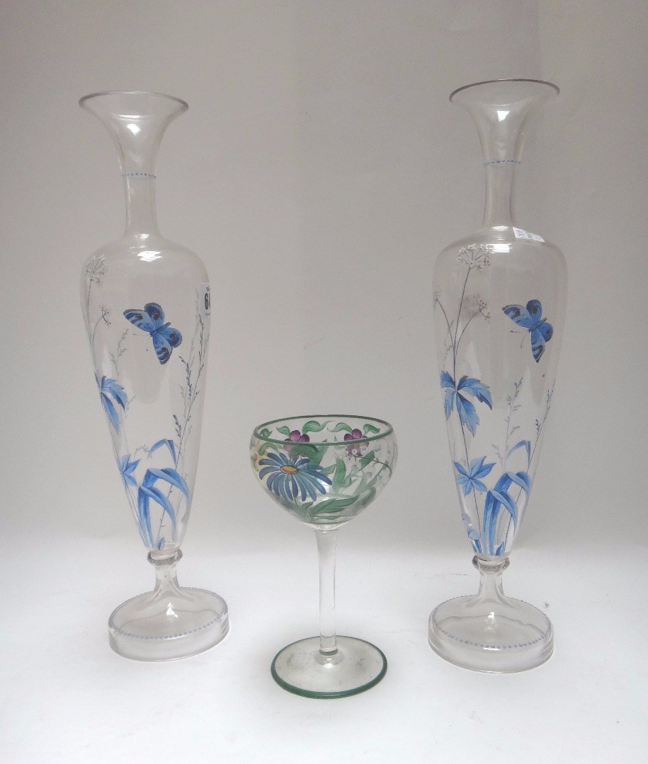 Appraisal: A group of glass various dates comprising a pair of