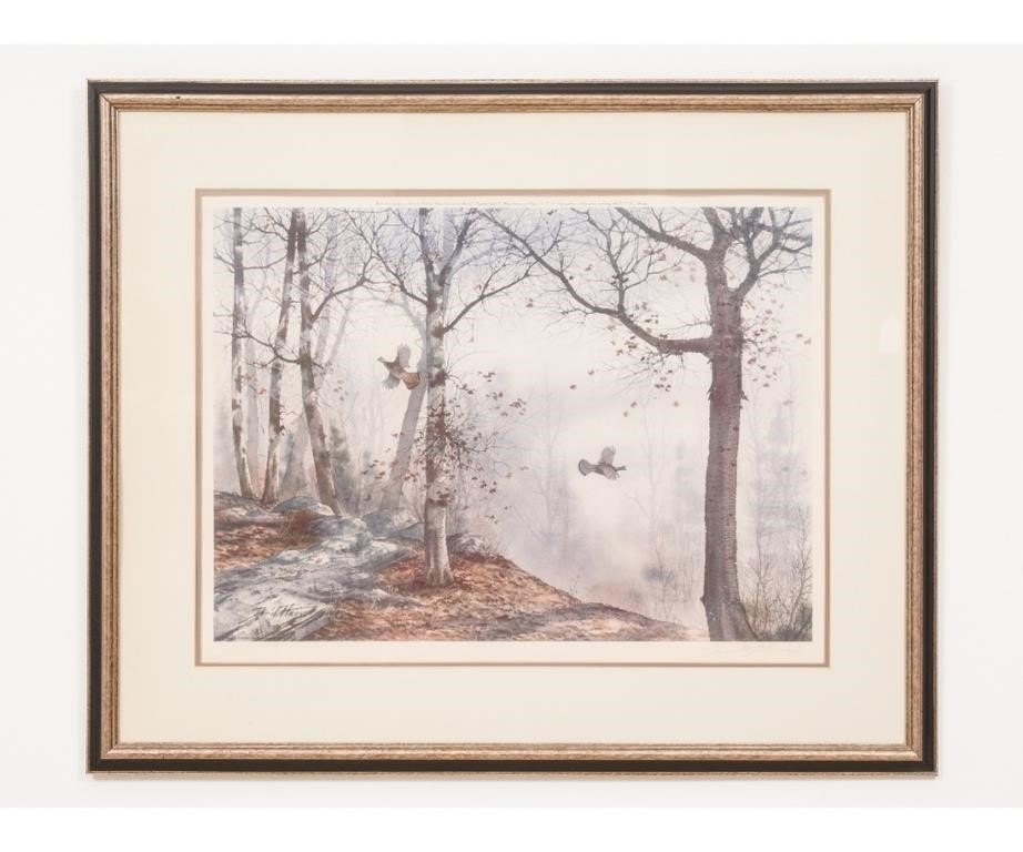 Appraisal: David Hagerbaumer - CA IL framed and matted signed artists'