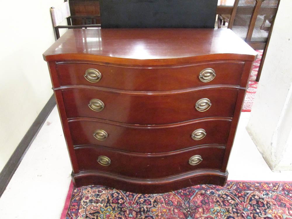 Appraisal: FEDERAL STYLE MAHOGANY BACHELOR'S CHEST New Travis Court Collection by