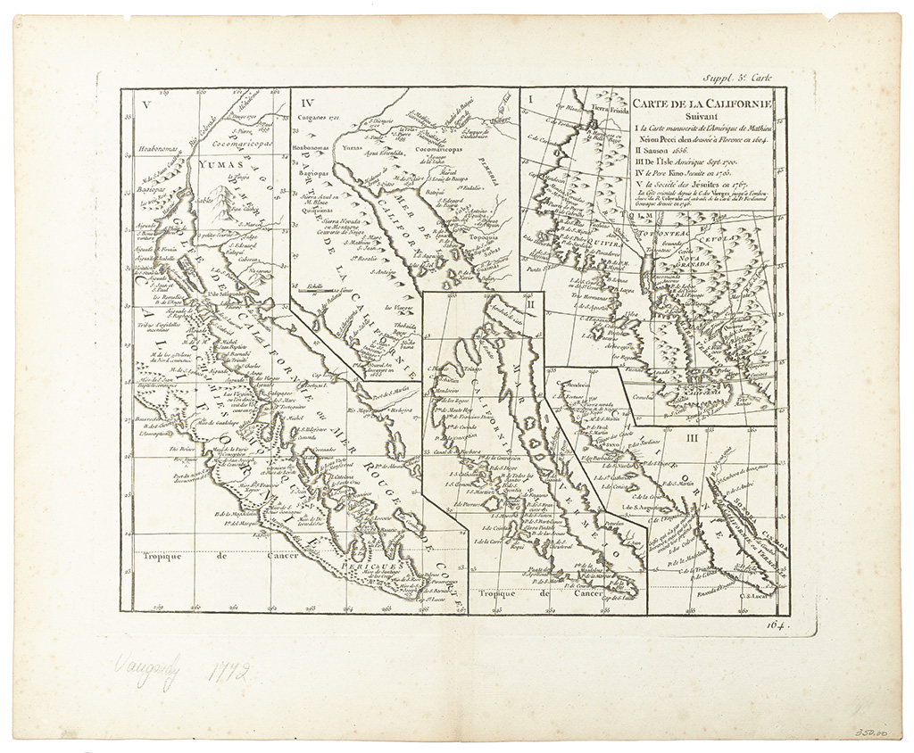 Appraisal: CALIFORNIA Robert de Vaugondy Didier Carte de la Californie Engraved