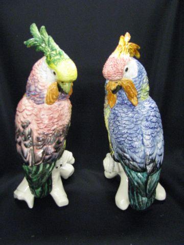 Appraisal: Pair of Italian Parrot Figurines