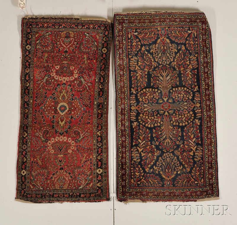 Appraisal: Two Sarouk Rugs West Persia early th century slight end