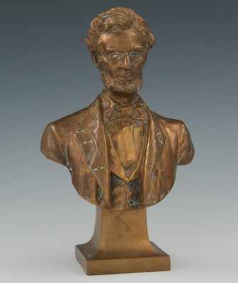 Appraisal: George E Bissell American th Century Abraham Lincoln Cast in