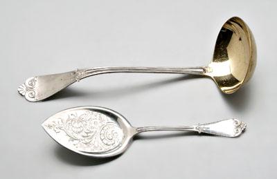 Appraisal: Two pieces Tiffany sterling both Tiffany pattern - punch ladle