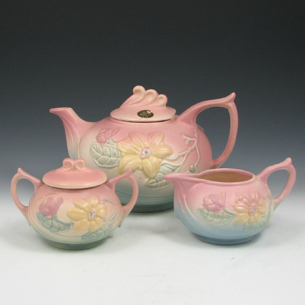 Appraisal: Hull Magnolia Matte Tea Set - Mint w Label Magnolia