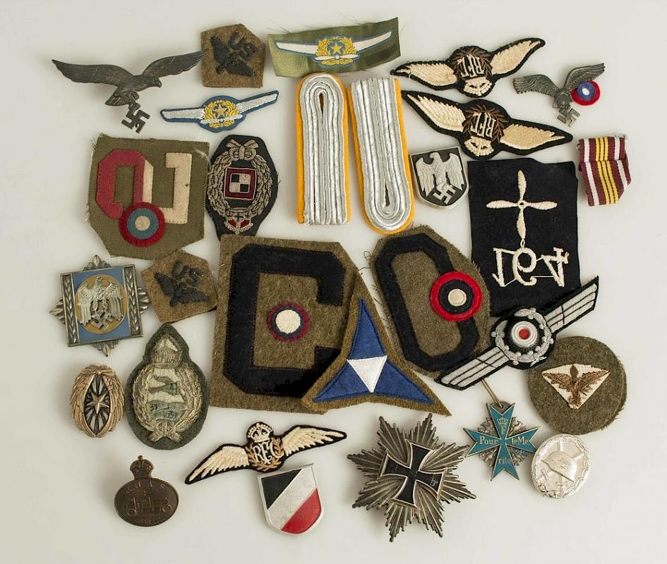 Appraisal: German Japanese and US Aviation Badges Insignia Awards German World