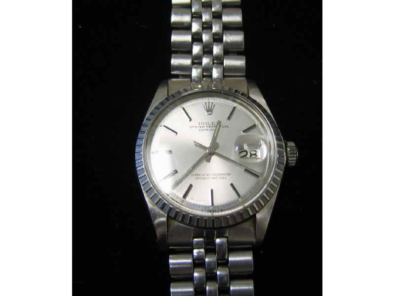 Appraisal: ROLEX STEEL DATEJUST Man's stainless steel oyster perpetual datejust with