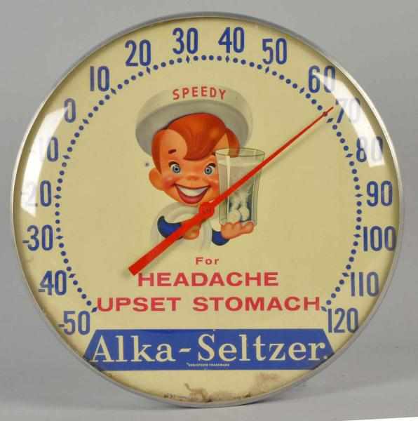 Appraisal: Alka-Selzter Dial Thermometer s Some light interior soiling and surface