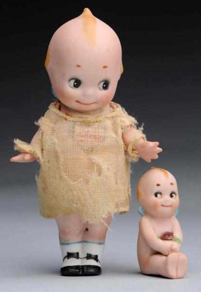 Appraisal: Lot of German Kewpie Dolls Both Rose O Neill Rare