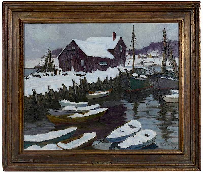 Appraisal: John Michael Buckley Rockport Massachusetts - Motif signed lower right