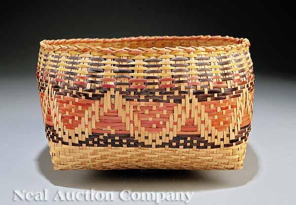 Appraisal: A Chitimacha Single Weave Basket attributed to the renowned Darden