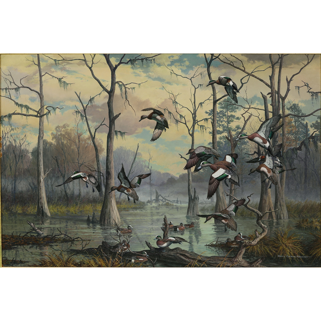 Appraisal: PAINTING HARRY CURIEUX ADAMSON Harry Curieux Adamson American - Winter