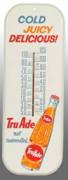 Appraisal: Tin Tru Ade Thermometer Description s Strong orange colored bottle