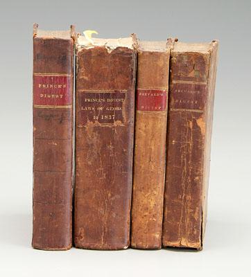 Appraisal: Southern law four works imprints from Milledgeville Athens Charleston -