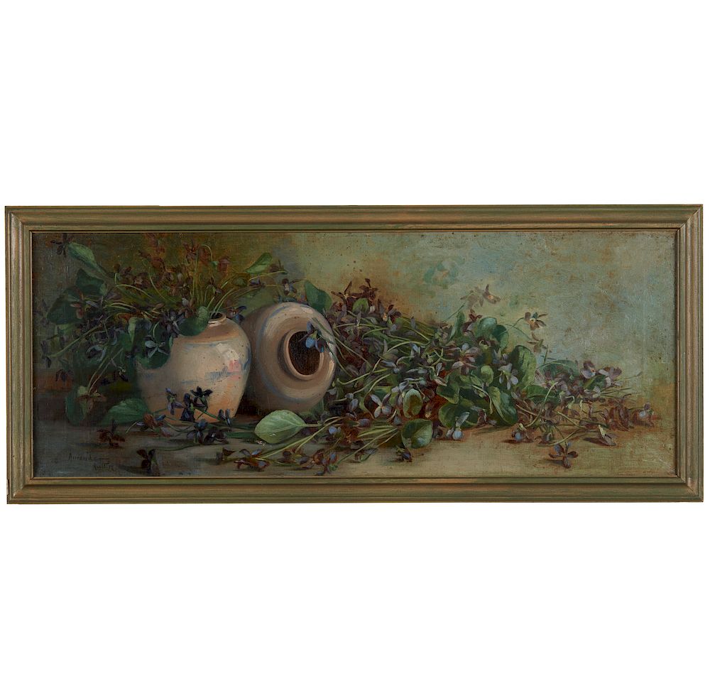 Appraisal: Amanda Austin - Painting Framed Amanda Austin - still life