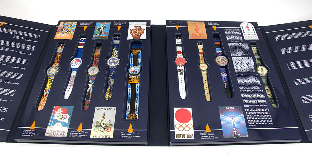 Appraisal: SWATCH HISTORICAL OLYMPIC GAME COLLECTION Commemorating the Olympic in Atlanta