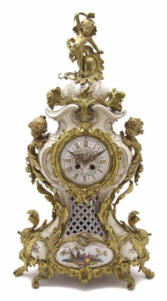 Appraisal: A Berlin K P M Porcelain and Gilt Bronze Mounted