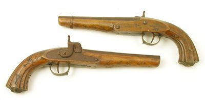 Appraisal: A pair of Indian pistols in cm l